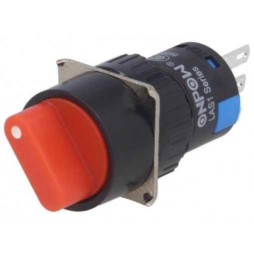 ; Switch: rotary; Pos: 2; SPDT; 3A/220VAC; 2A/24VDC; -20÷55°C; 50mΩ; ONPOW ; Switch: rotary; Pos: 2; SPDT; 3A/220VAC; 2A/24VDC; -20÷55°C; 50mΩ; ONPOW