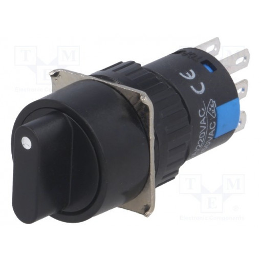 ; Switch: rotary; Pos: 3; 3A/220VAC; 2A/24VDC; -20÷55°C; 50mΩ; Ø16mm; ONPOW