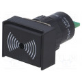 ; Signaller: sound; 75dB; Illumin: none; IP40; Ø16mm; max.6mm; plastic; ONPOW ; Signaller: sound; 75dB; Illumin: none; IP40; Ø16mm; max.6mm; plastic; ONPOW