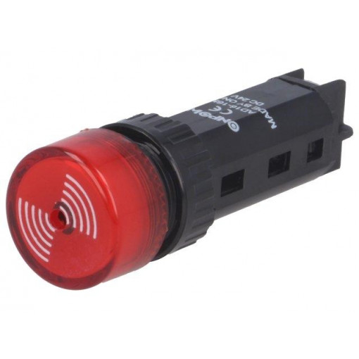 ; Signaller: sound; 80dB; Illumin: none; IP40; Ø16mm; max.5mm; plastic; ONPOW ; Signaller: sound; 80dB; Illumin: none; IP40; Ø16mm; max.5mm; plastic; ONPOW