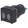 ; Signaller: sound; 75dB; Illumin: none; IP40; Ø16mm; max.6mm; plastic; ONPOW ; Signaller: sound; 75dB; Illumin: none; IP40; Ø16mm; max.6mm; plastic; ONPOW