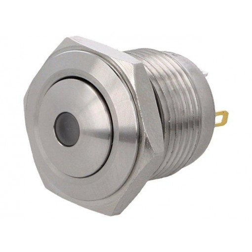 V16B-10D-24B-S; Switch: vandal resistant; Pos: 2; SPST-NO; 2A/36VDC; IP65; OFF-(ON); ONPOW