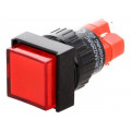 V16F-11-230R; Switch: push-button; Pos: 2; SPDT; 3A/250VAC; 2A/24VDC; ON-(ON); red; ONPOW