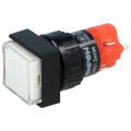 V16F-11-W; Switch: push-button; Pos: 2; SPDT; 3A/250VAC; 2A/24VDC; ON-(ON); ONPOW