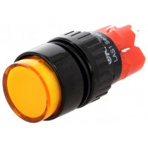 V16Y-11-230O; Switch: push-button; Pos: 2; SPDT; 3A/220VAC; 2A/24VDC; ON-(ON); ONPOW