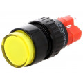 V16Y-11-230Y; Switch: push-button; Pos: 2; SPDT; 3A/220VAC; 2A/24VDC; ON-(ON); ONPOW