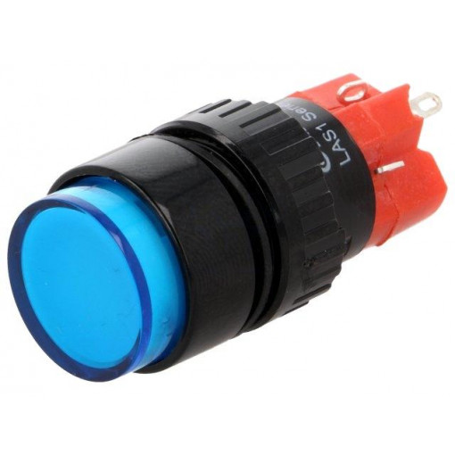 V16Y-11-24B; Switch: push-button; Pos: 2; SPDT; 3A/220VAC; 2A/24VDC; ON-(ON); ONPOW