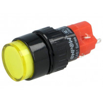 V16Y-11Z-Y; Switch: push-button; Pos: 2; SPDT; 3A/220VAC; 2A/24VDC; ON-ON; IP40; ONPOW