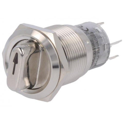 ; Switch: rotary; Pos: 2; SPDT; 0.5A/220VAC; 1A/24VDC; -20÷55°C; 50mΩ; ONPOW ; Switch: rotary; Pos: 2; SPDT; 0.5A/220VAC; 1A/24VDC; -20÷55°C; 50mΩ; ONPOW