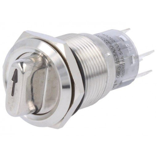 ; Switch: rotary; Pos: 2; SPDT; 0.5A/220VAC; 1A/24VDC; -20÷55°C; 50mΩ; ONPOW ; Switch: rotary; Pos: 2; SPDT; 0.5A/220VAC; 1A/24VDC; -20÷55°C; 50mΩ; ONPOW