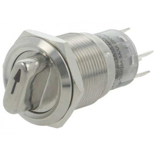 ; Switch: rotary; Pos: 2; SPDT; 0.5A/220VAC; 1A/24VDC; -20÷55°C; 50mΩ; ONPOW ; Switch: rotary; Pos: 2; SPDT; 0.5A/220VAC; 1A/24VDC; -20÷55°C; 50mΩ; ONPOW