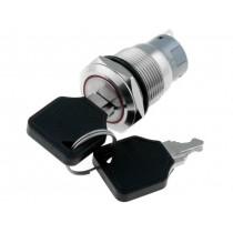 ; Switch: key switch; Stabl.pos: 2; Switch.method: ON-ON; Ø19mm; 90°; ONPOW ; Switch: key switch; Stabl.pos: 2; Switch.method: ON-ON; Ø19mm; 90°; ONPOW