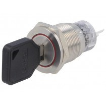 ; Switch: key switch; Stabl.pos: 1; Switch.method: ON-(ON); Ø19mm; ONPOW ; Switch: key switch; Stabl.pos: 1; Switch.method: ON-(ON); Ø19mm; ONPOW