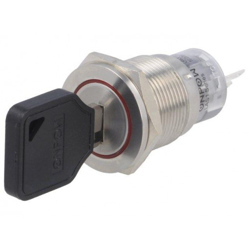 ; Switch: key switch; Stabl.pos: 1; Switch.method: ON-(ON); Ø19mm; ONPOW ; Switch: key switch; Stabl.pos: 1; Switch.method: ON-(ON); Ø19mm; ONPOW