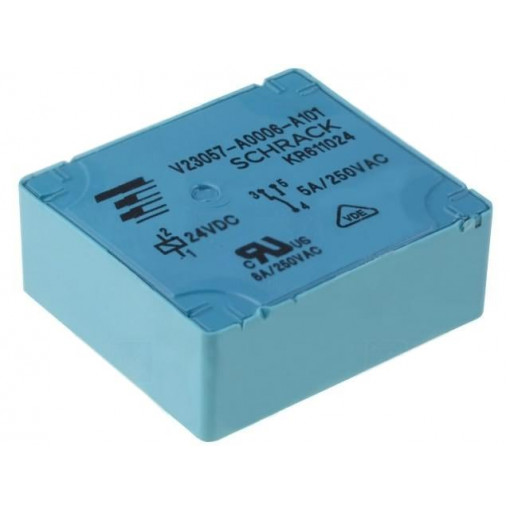 2-1393215-1; Relay: electromagnetic; SPDT; Ucoil: 24VDC; 5A/250VAC; 5A/24VDC; 5A; TE Connectivity