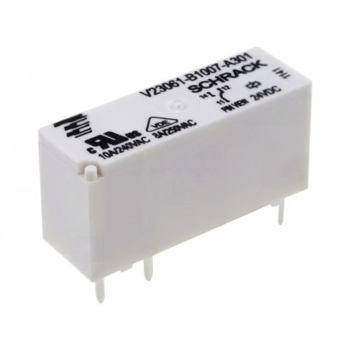 1-1393223-7; Relay: electromagnetic; SPDT; Ucoil: 24VDC; 8A/240VAC; 8A/30VDC; 8A; TE Connectivity