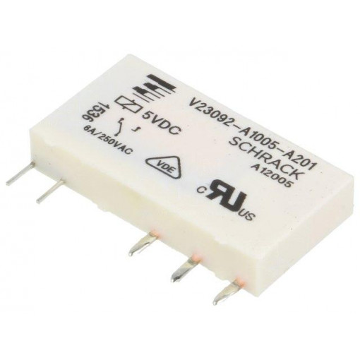 1393236-1; Relay: electromagnetic; SPDT; Ucoil: 5VDC; 6A/250VAC; 6A/30VDC; TE Connectivity
