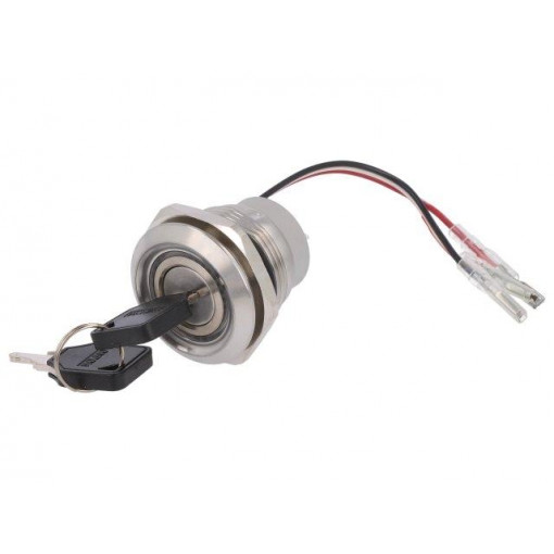 ; Switch: key switch; Stabl.pos: 2; Switch.method: ON-ON; Ø30mm; 90°; ONPOW