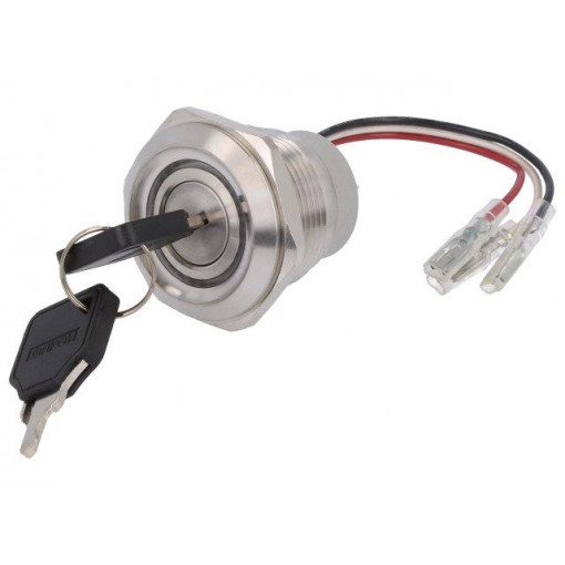 ; Switch: key switch; Stabl.pos: 1; Switch.method: ON-(ON); Ø30mm; ONPOW