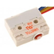 V4NS-UL; Microswitch SNAP ACTION; without lever; SPDT; 5A/250VAC; ON-(ON); SAIA-BURGESS