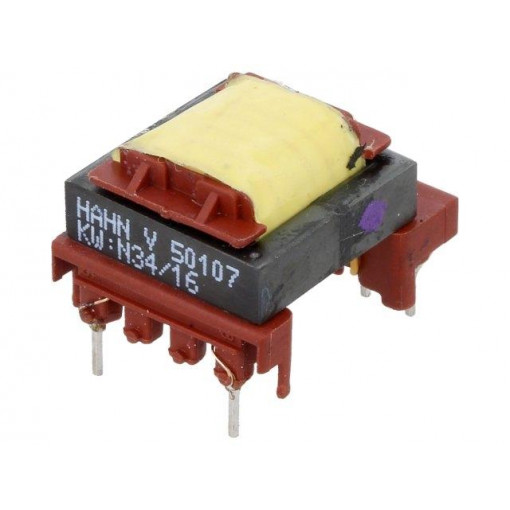 V50107; Transformer: impulse; power supply; 24V; 5V; 21.5x18x13.8mm; 5W; HAHN