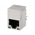 V890-1AX1-A1; Socket; RJ45; PIN: 8; shielded,with LED; Layout: 8p8c; THT; straight; BEL FUSE