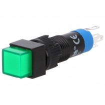 ; Switch: push-button; Pos: 2; SPDT; 0.5A/250VAC; 1A/24VDC; ON-(ON); ONPOW