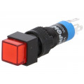 ; Switch: push-button; Pos: 2; SPDT; 0.5A/250VAC; 1A/24VDC; ON-ON; red; ONPOW