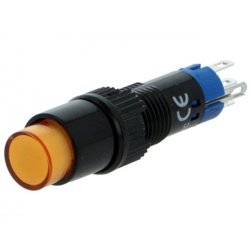 ; Switch: push-button; Pos: 2; SPDT; 0.5A/250VAC; 1A/24VDC; ON-(ON); ONPOW