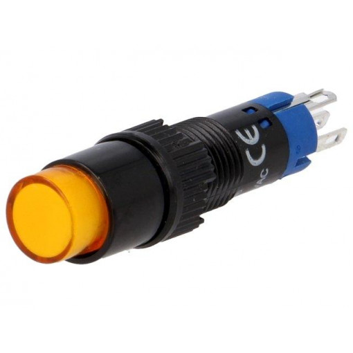 ; Switch: push-button; Pos: 2; SPDT; 0.5A/250VAC; 1A/24VDC; ON-(ON); ONPOW