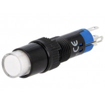 ; Switch: push-button; Pos: 2; SPDT; 0.5A/250VAC; 1A/24VDC; ON-(ON); ONPOW