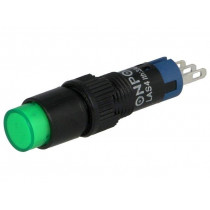 ; Switch: push-button; Pos: 2; SPDT; 0.5A/250VAC; 1A/24VDC; ON-(ON); ONPOW