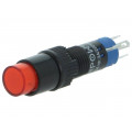; Switch: push-button; Pos: 2; SPDT; 0.5A/250VAC; 1A/24VDC; ON-ON; red; ONPOW