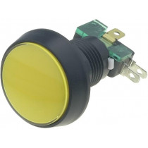 ; Switch: push-button; Pos: 2; SPDT; 10A/250VAC; ON-(ON); yellow; HIGHLY