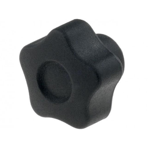 VCT.25 B-M4; Knob; Ø: 25mm; Int.thread: M4; 10mm; H: 19mm; technopolymer (PA); ELESA+GANTER