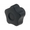 VCT.25 B-M5; Knob; Ø: 25mm; Int.thread: M5; 10mm; H: 19mm; technopolymer (PA); ELESA+GANTER