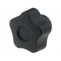 VCT.25 B-M5; Knob; Ø: 25mm; Int.thread: M5; 10mm; H: 19mm; technopolymer (PA); ELESA+GANTER