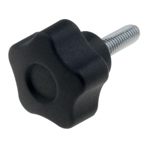 VCT.25 P-M5X16; Knob; Ø: 25mm; Ext.thread: M5; 16mm; H: 19mm; technopolymer (PA); ELESA+GANTER
