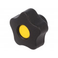 VCT.32 B-M5-C4; Knob; Ø: 32mm; Int.thread: M5; 12mm; H: 23mm; technopolymer (PP); ELESA+GANTER