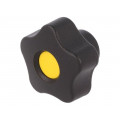 VCT.32 B-M8-C4; Knob; Ø: 32mm; Int.thread: M8; 12mm; H: 23mm; technopolymer (PP); ELESA+GANTER