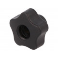 VCT.32 FP-M5; Knob; Ø: 32mm; Int.thread: M5; 12mm; H: 23mm; technopolymer (PP); ELESA+GANTER