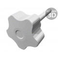 VCT.32 P-M6X40-C6; Knob; Ø: 32mm; Ext.thread: M6; 40mm; H: 23mm; technopolymer (PP); ELESA+GANTER