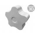 VCT.40 B-M6-C9; Knob; Ø: 40mm; Int.thread: M6; 18mm; H: 27mm; technopolymer (PP); ELESA+GANTER