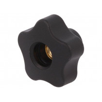 VCT.40 FP-M10; Knob; Ø: 40mm; Int.thread: M10; 18mm; H: 27mm; technopolymer (PP); ELESA+GANTER