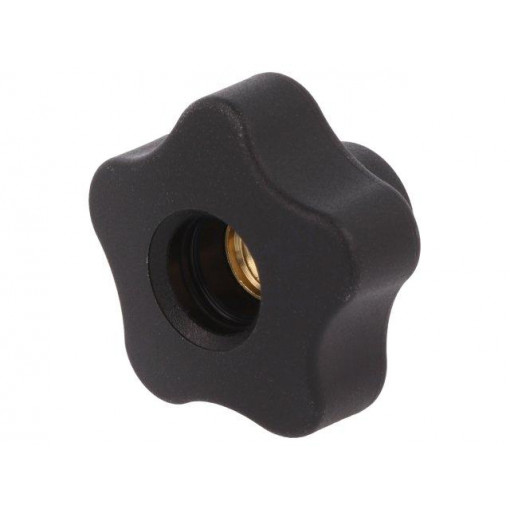 VCT.40 FP-M10; Knob; Ø: 40mm; Int.thread: M10; 18mm; H: 27mm; technopolymer (PP); ELESA+GANTER