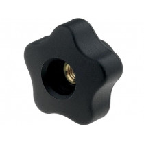 VCT.40 FP-M8; Knob; Ø: 40mm; Int.thread: M8; 18mm; H: 27mm; technopolymer (PP); ELESA+GANTER