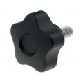 VCT.40 P-M8X16; Knob; Ø: 40mm; Ext.thread: M8; 16mm; H: 27mm; technopolymer (PP); ELESA+GANTER