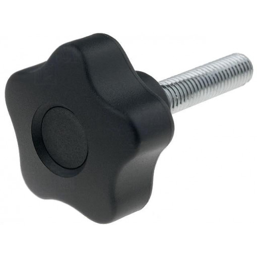 VCT.40 P-M8X35; Knob; Ø: 40mm; Ext.thread: M8; 35mm; H: 27mm; technopolymer (PP); ELESA+GANTER
