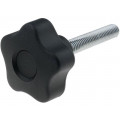 VCT.40 P-M8X45; Knob; Ø: 40mm; Ext.thread: M8; 45mm; H: 27mm; technopolymer (PP); ELESA+GANTER VCT.40 P-M8X45; Knob; Ø: 40mm; Ext.thread: M8; 45mm; H: 27mm; technopolymer (PP); ELESA+GANTER