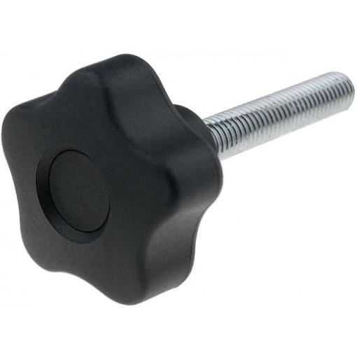 VCT.40 P-M8X45; Knob; Ø: 40mm; Ext.thread: M8; 45mm; H: 27mm; technopolymer (PP); ELESA+GANTER